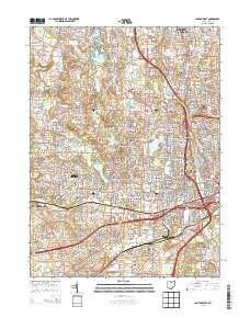 Canton West 2013 topographic map thumbnail