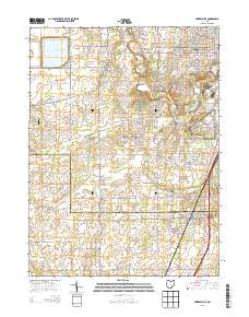 Cridersville 2013 topographic map thumbnail