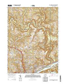 East Liverpool North 2013 topographic map thumbnail
