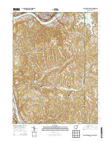 East Liverpool South 2013 topographic map thumbnail