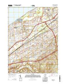 Mentor 2013 topographic map thumbnail