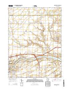 Napoleon East 2013 topographic map thumbnail