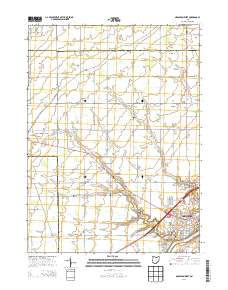 Napoleon West 2013 topographic map thumbnail