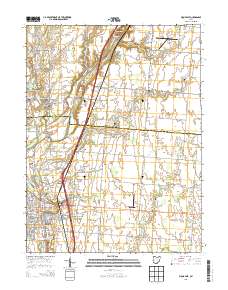 Piqua East 2013 topographic map thumbnail