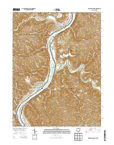 Powhatan Point 2013 topographic map thumbnail