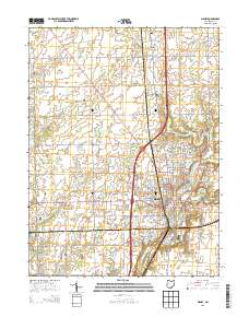 Sidney 2013 topographic map thumbnail