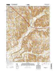 Zanesfield 2013 topographic map thumbnail