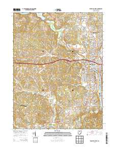 Zanesville West 2013 topographic map thumbnail
