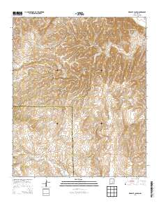 Wahalee Canyon 2013 topographic map thumbnail