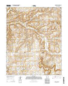 Santos Peak 2013 topographic map thumbnail