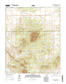 Veteado Mountain 2013 topographic map thumbnail