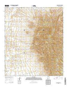 Animas Peak 2013 topographic map thumbnail