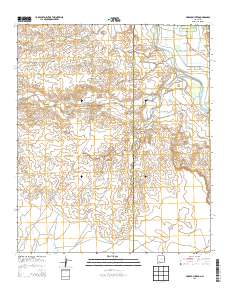 Arroyo Cuervo 2013 topographic map thumbnail