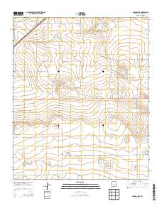 Badger Lake 2013 topographic map thumbnail