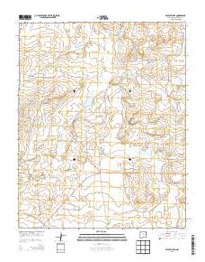 Becenti Lake 2013 topographic map thumbnail