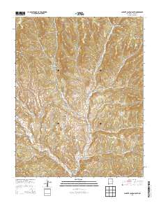 Caliente Canyon South 2013 topographic map thumbnail