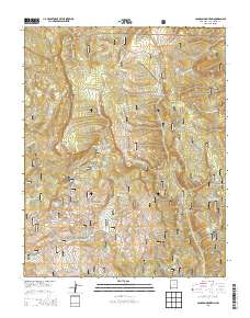 Canjilon Mountain 2013 topographic map thumbnail