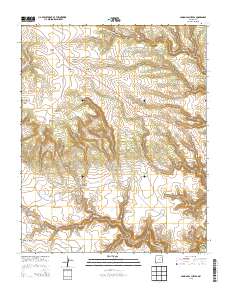 Canon Las Cuevas 2013 topographic map thumbnail