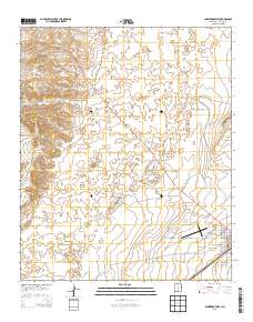 Carrizozo West 2013 topographic map thumbnail