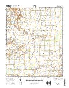 Chuska Lake 2013 topographic map thumbnail