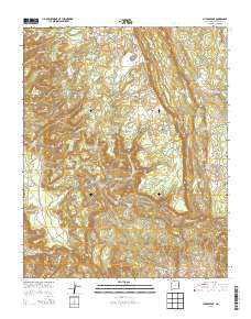 Chuska Peak 2013 topographic map thumbnail