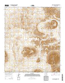 Cornudas Mountain 2013 topographic map thumbnail
