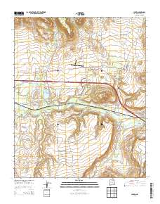 Cubero 2013 topographic map thumbnail
