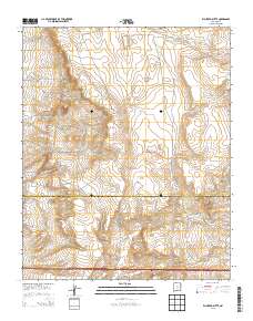 El Cuervo Butte 2013 topographic map thumbnail