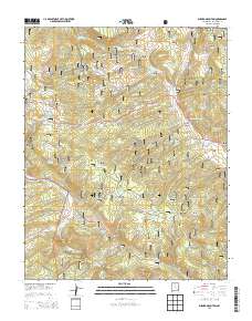 Burned Mountain 2013 topographic map thumbnail