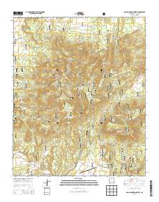 Gallo Mountains West 2013 topographic map thumbnail