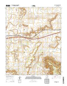 Gate Canyon 2013 topographic map thumbnail