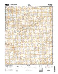 Hospah 2013 topographic map thumbnail