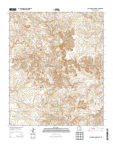 Juan Largo Canyon East 2013 topographic map thumbnail
