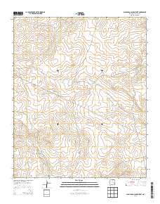 Juan Largo Canyon West 2013 topographic map thumbnail