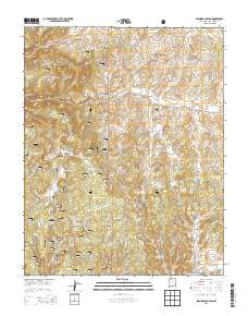 Leandro Canyon 2013 topographic map thumbnail