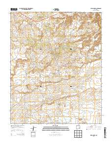 Lybrook NW 2013 topographic map thumbnail