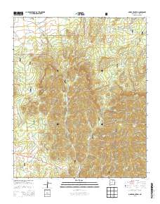 Madre Mountain 2013 topographic map thumbnail