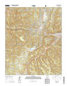 Ruidoso 2013 topographic map thumbnail