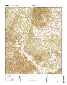 Pajarita Mountain 2013 topographic map thumbnail