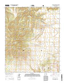 Pelona Mountain 2013 topographic map thumbnail