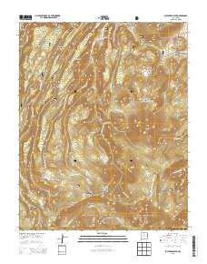 Polvadera Peak 2013 topographic map thumbnail