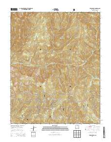Pueblo Peak 2013 topographic map thumbnail
