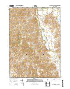 Little Wood River Reservoir 2013 topographic map thumbnail