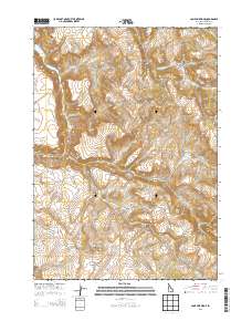 Lone Pine Ridge 2013 topographic map thumbnail