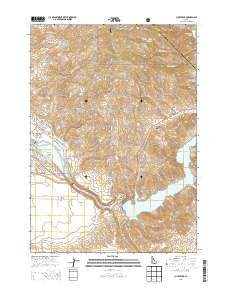 Lucky Peak 2013 topographic map thumbnail