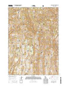 Mahogany Butte 2013 topographic map thumbnail