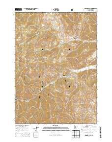Mahoney Butte 2013 topographic map thumbnail