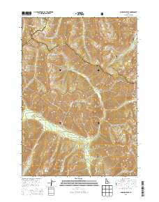 Marshall Peak 2013 topographic map thumbnail