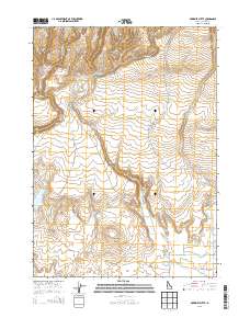 McKinney Butte 2013 topographic map thumbnail