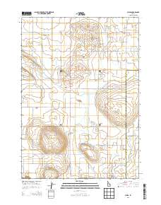 Melba 2013 topographic map thumbnail